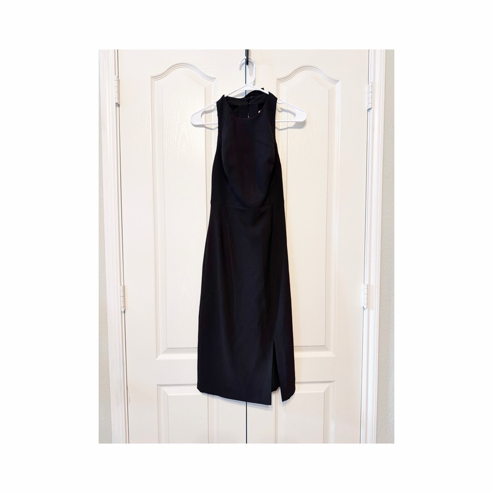 Dress The Population Emme Back Bow Sheath Cocktail Dress Size Small